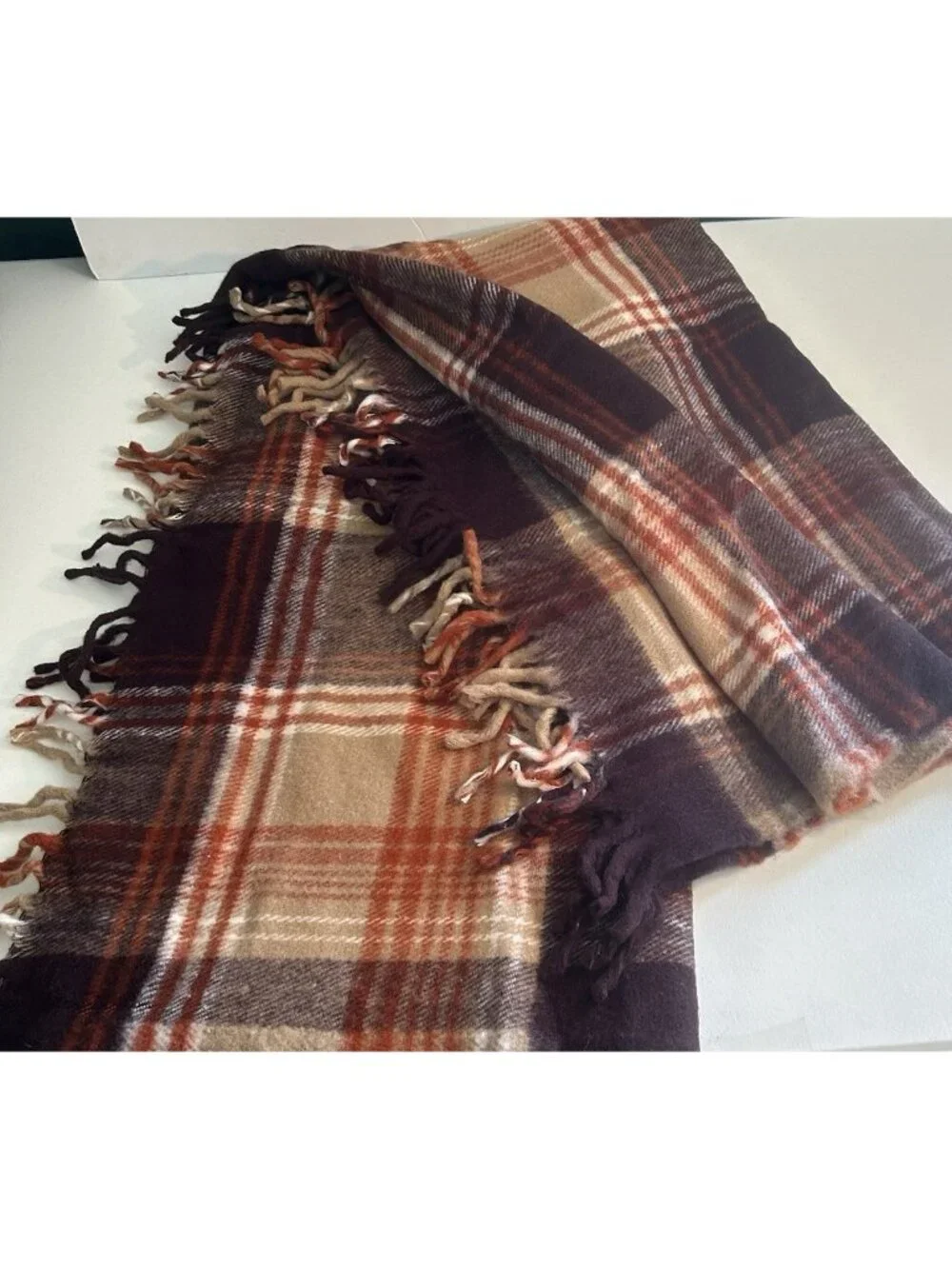 Vtg FARIBO Woolen Blanket 54